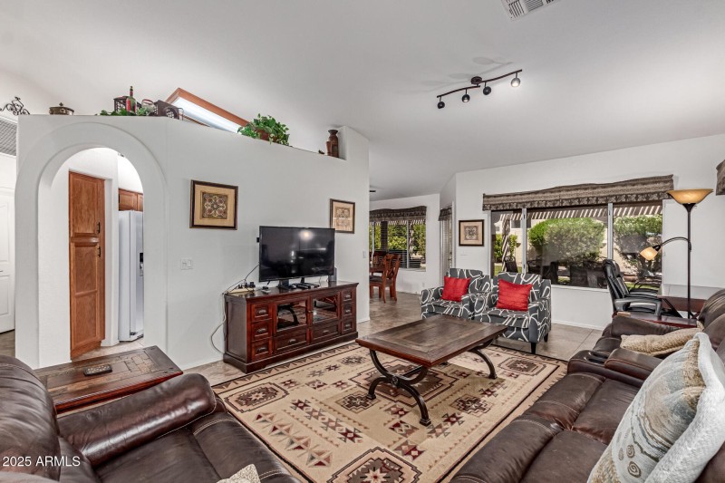 Living Room into Kitchen