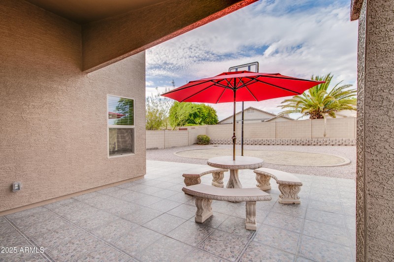 Backyard & Covered patio
