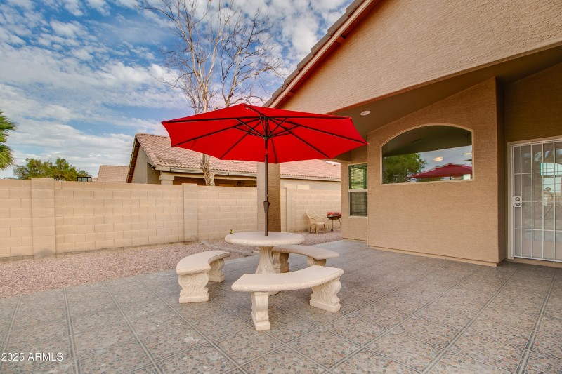 Extended patio and covered patio