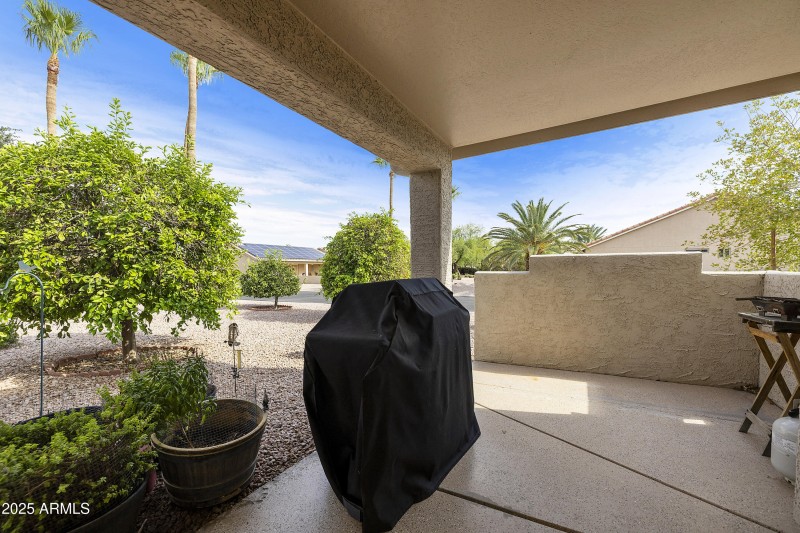 Covered patio