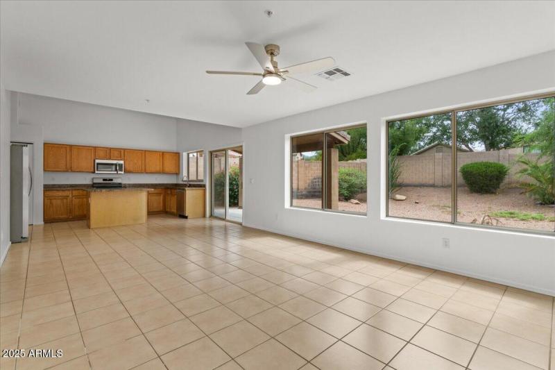 Family Room with view of Kitchen