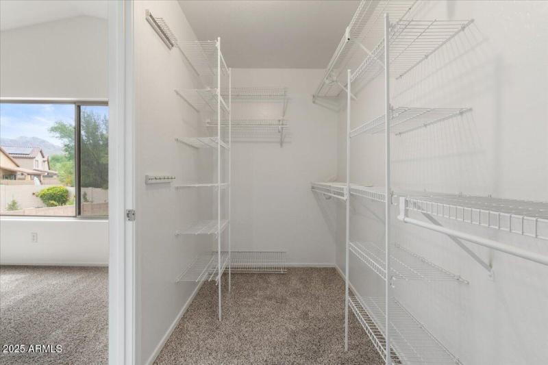 Primary closet