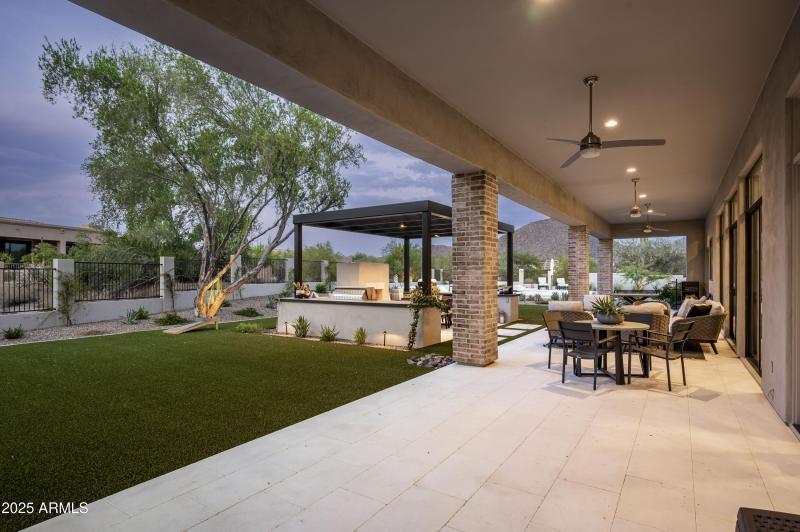 Large covered patio
