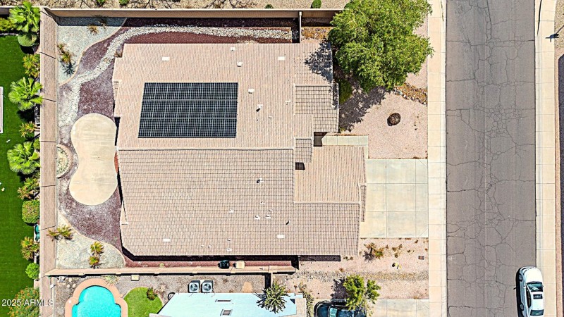 Overhead Drone view