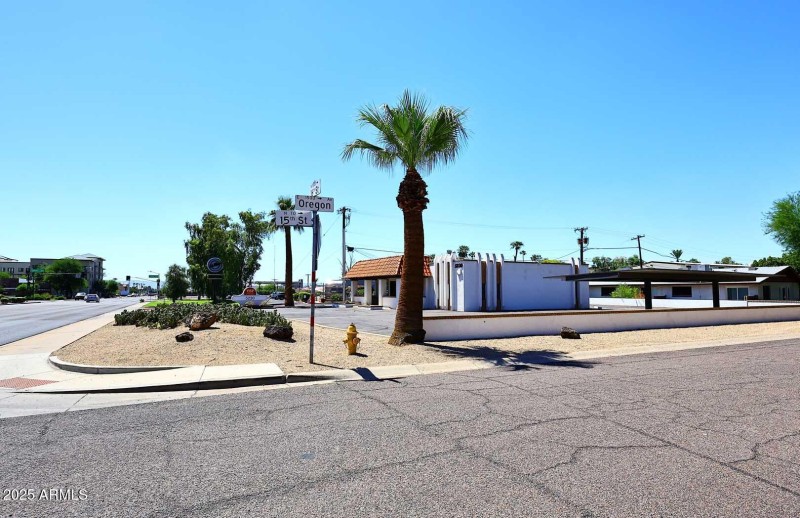 Corner View of Property