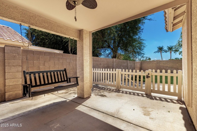 Covered patio
