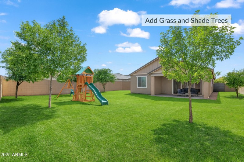 Virtually Staged Yard