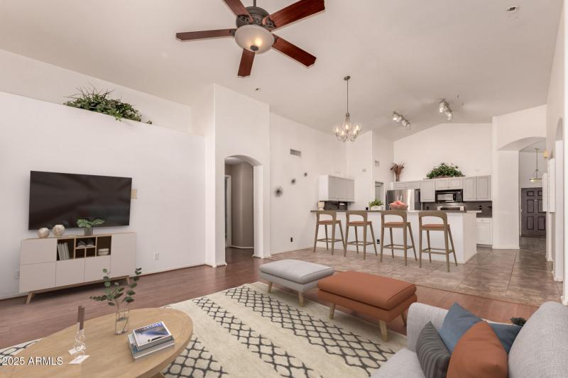 LIVING ROOM/KITCHEN