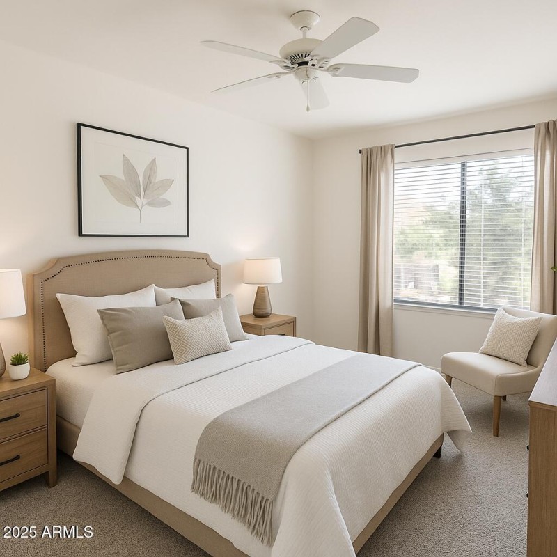 Virtually Staged-Guest Bedroom