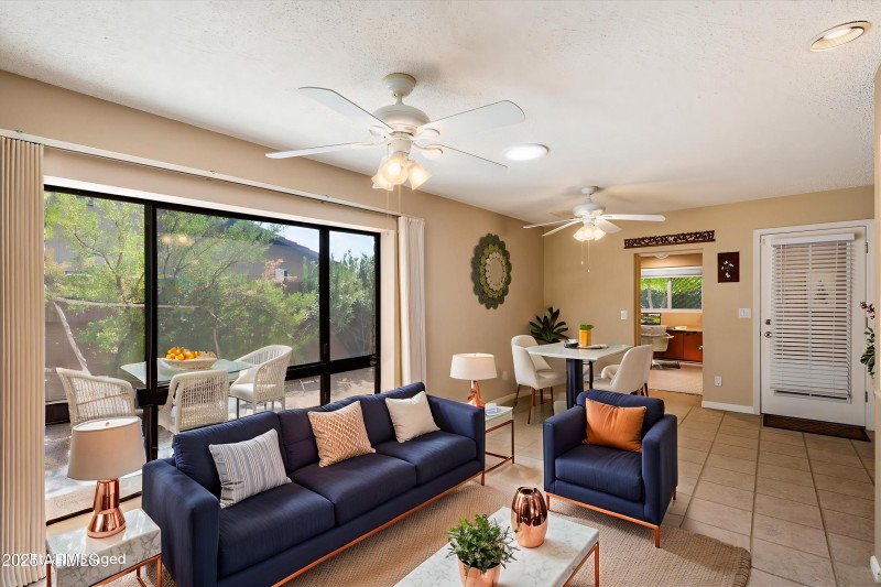 Virtually Staged Family Room