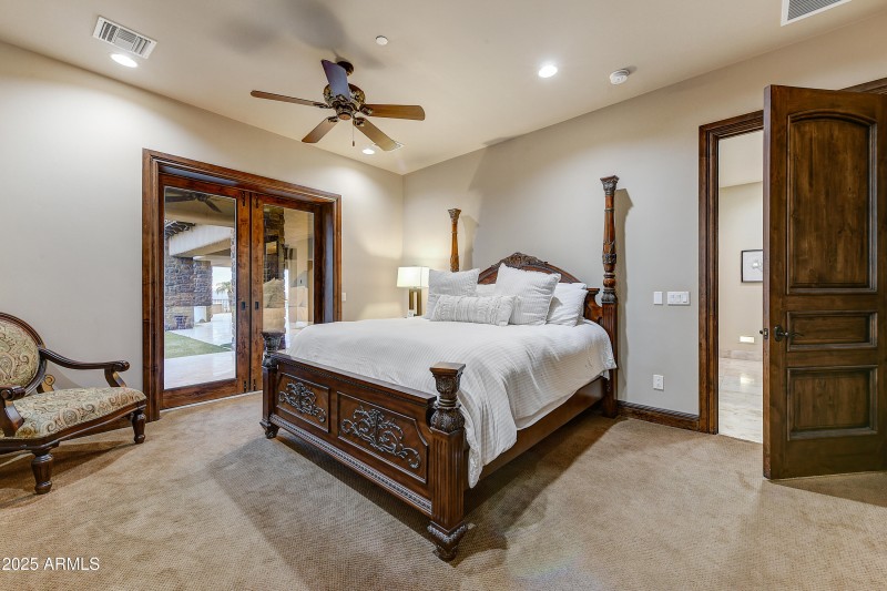 Fifth Bedroom with Patio Access