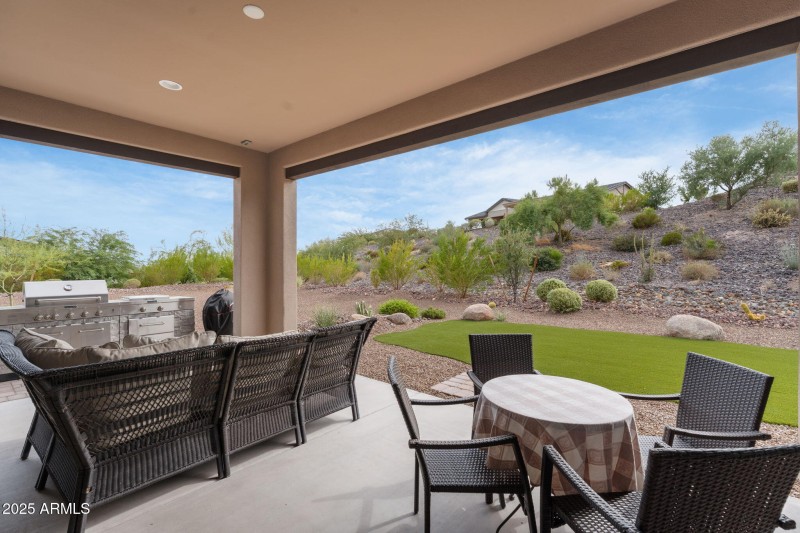 Large covered patio