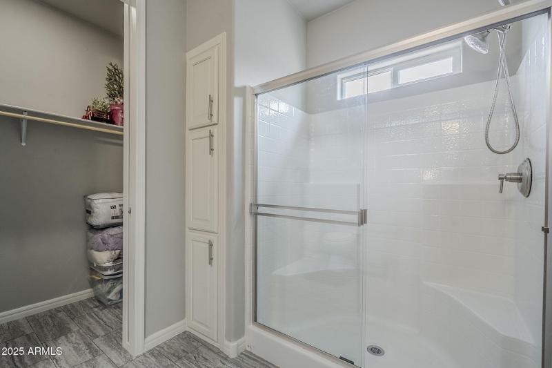 Large walk-in shower