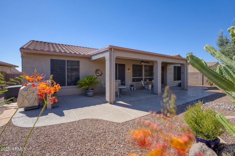Covered Patio with Desert Views
