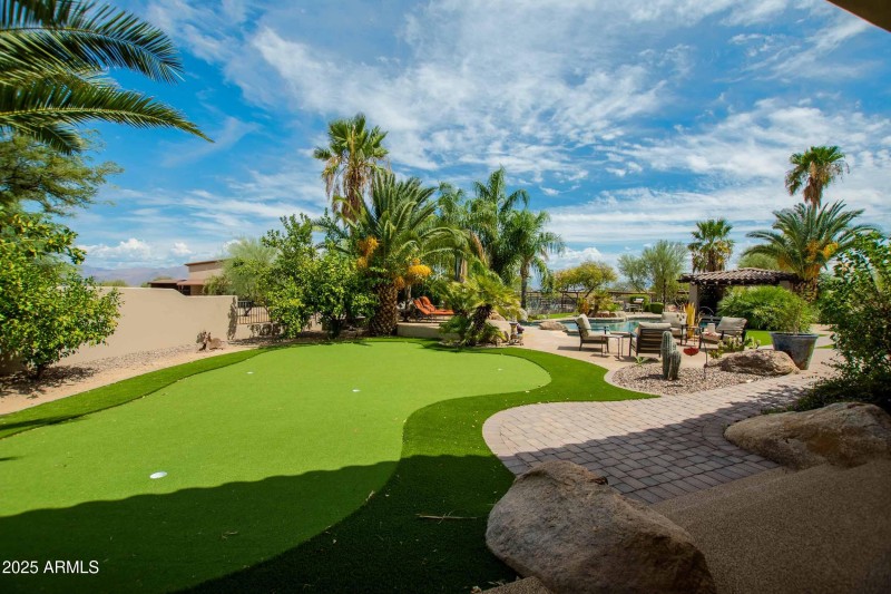 even a putting green