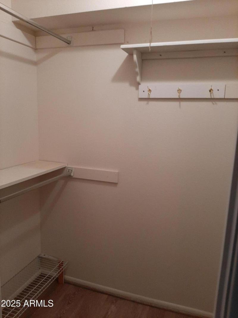 walk-in closets in 2 bedrooms
