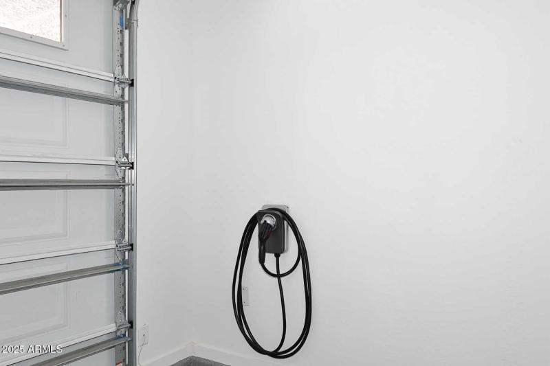 Garage with Electric Car Charging Outlet