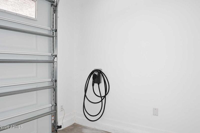Garage with Electric Car Charging Outlet