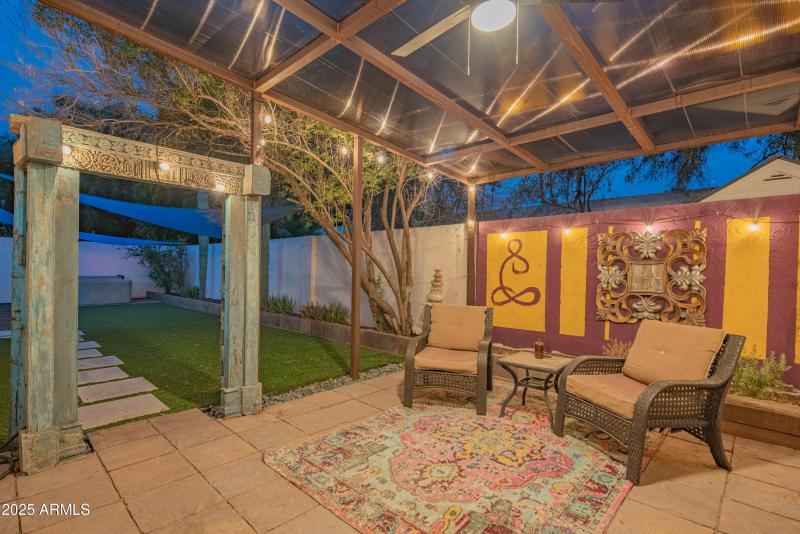 Backyard Seating Area