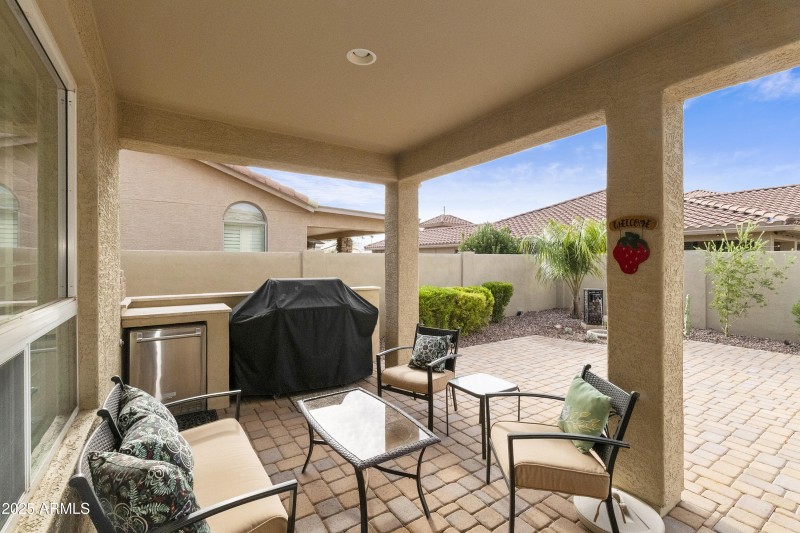 Covered patio