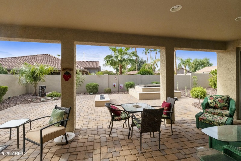 Covered patio