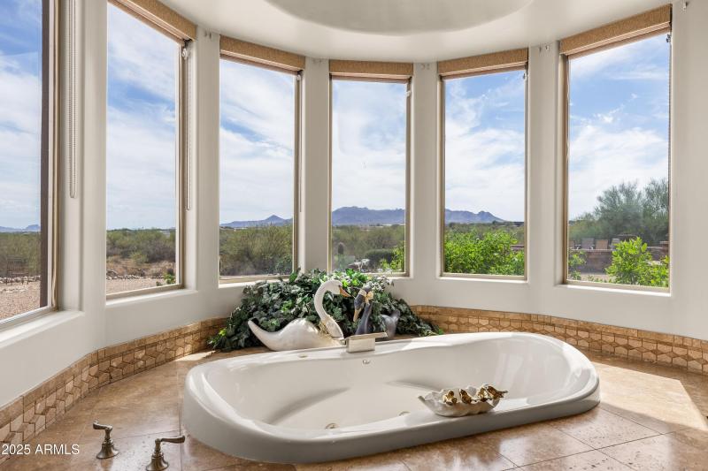 Soaking Tub with Mountain Views