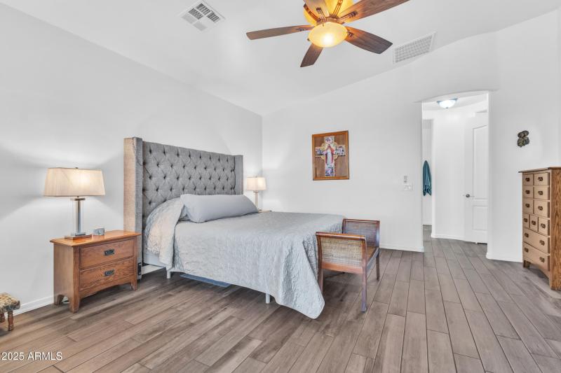 Spacious primary bedroom