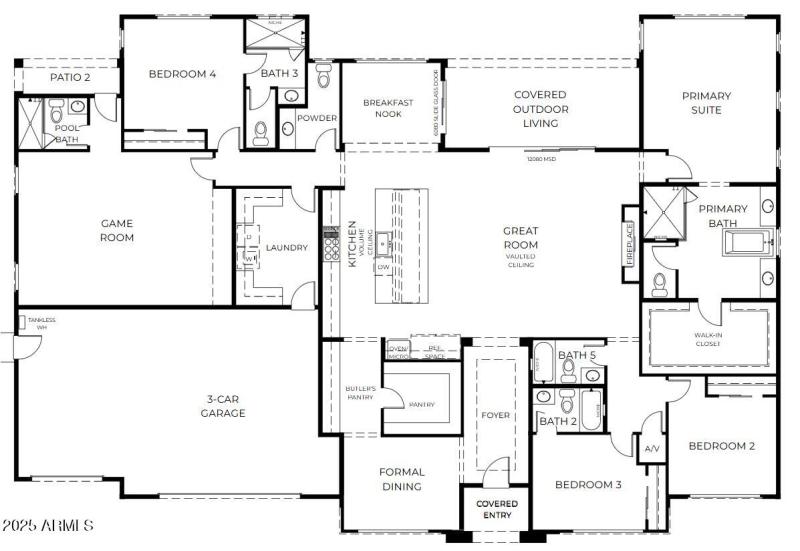 6012 E Ludlow - Floorplan