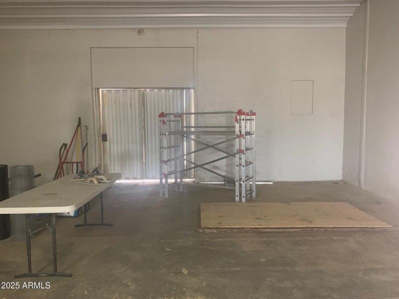 Basement Entry - covered by plywood