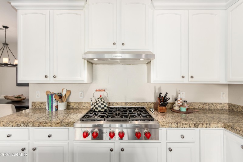Gas Wolf cooktop
