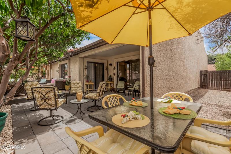 Patio and Side Yard