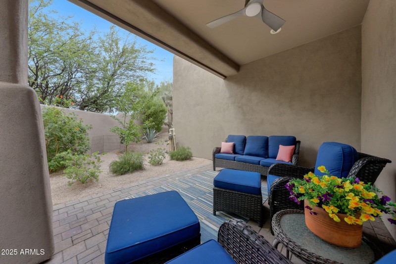 Private Side Patio