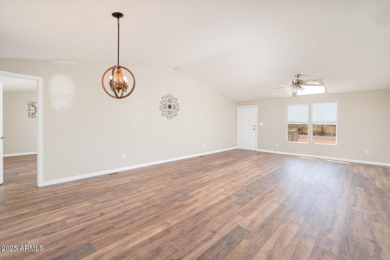 Family room to front entry