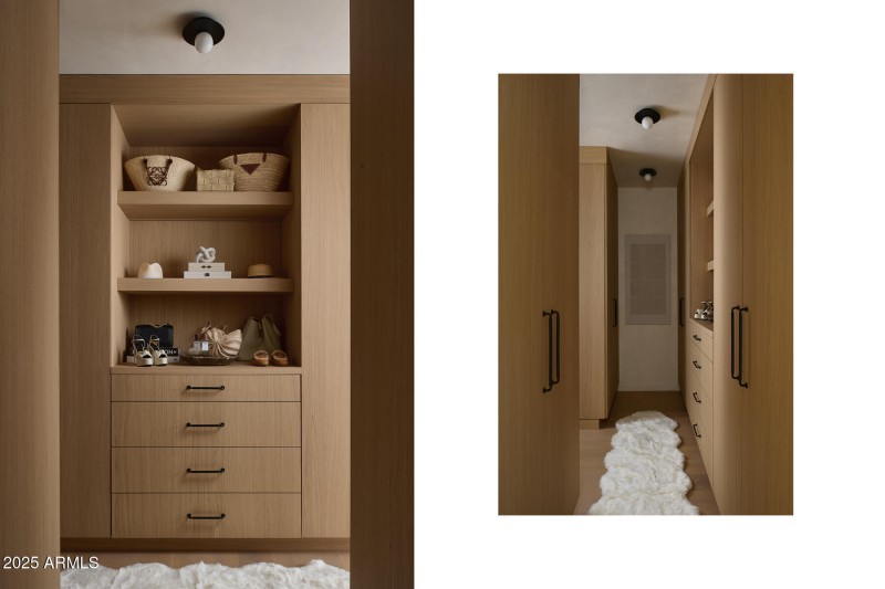 Custom Oak Closet System