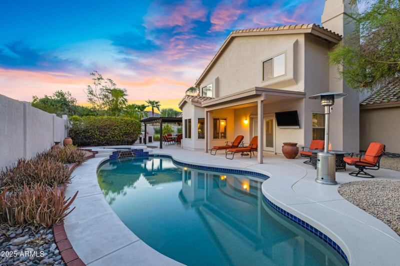 Two covered patios!