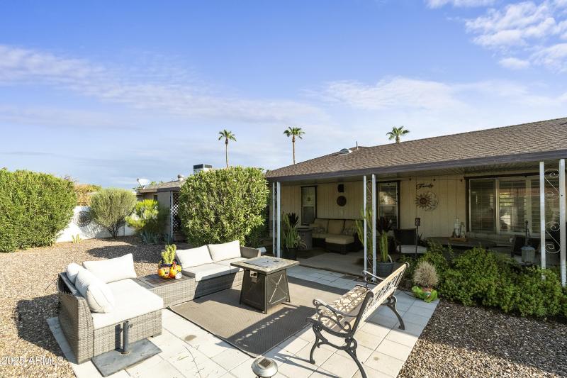 Patio and covered patio