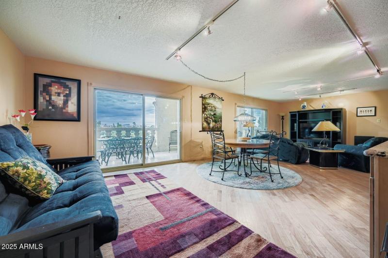 Living area w/Balcony