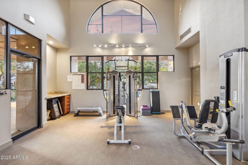 Workout facility included with HOA fees