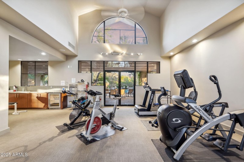 Workout facility included with HOA fees
