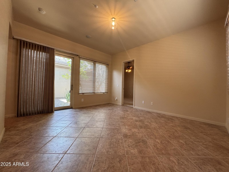 View towards courtyard