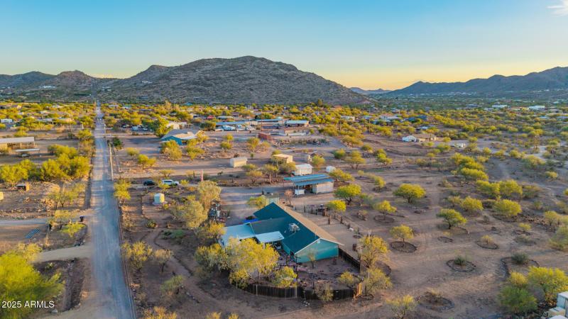 Aerial looking North to South