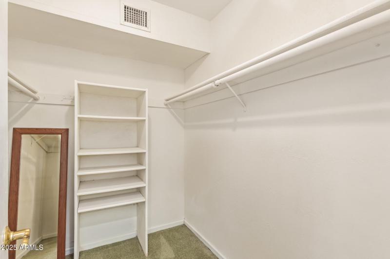 Primary walk in closet