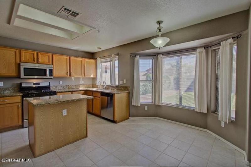 Bay window in kitchen