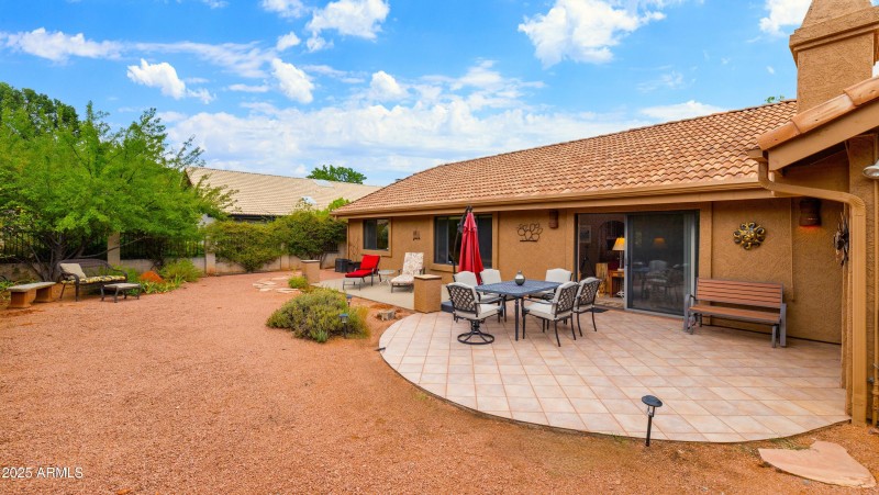 Large backyard