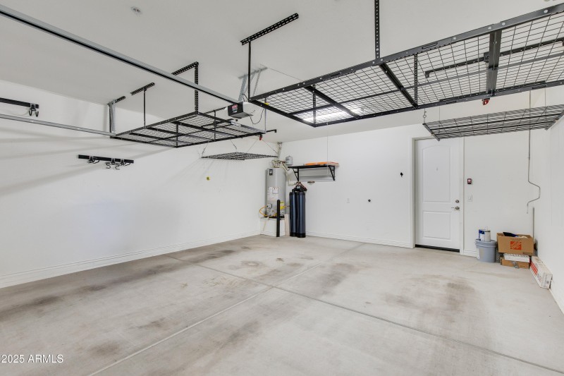 2-Car Garage with Overhead Storage