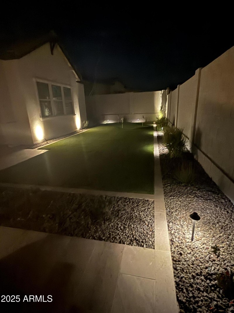 Backyard Night Lighting