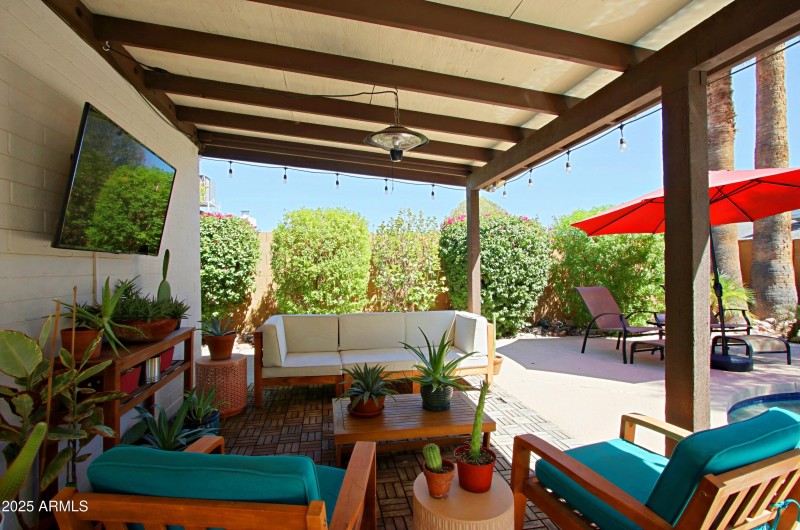 Back covered patio