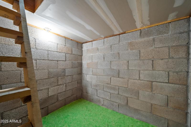 Storage Space - Beneath Bunk Room