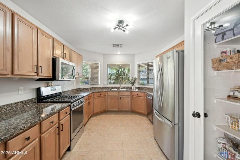 Natural Light Fills the Kitchen