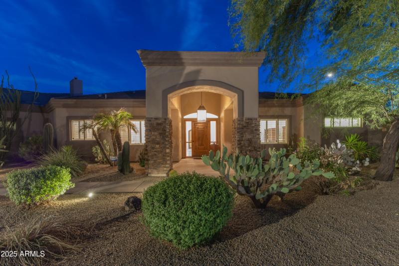 Front of Home at Twilight